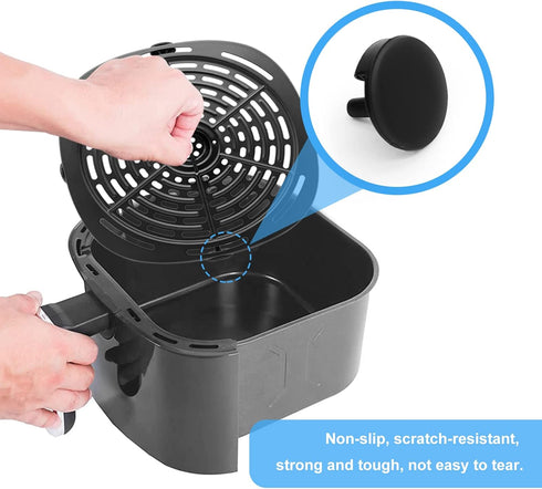 Air Fryer Rubber Bumpers for Ninja Air Fryer, 4PCS Premium Rubber Feet, Rubber Tabs, Silicone Pieces, Rubber Anti-scratch Protective Covers for Ni...
