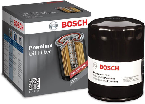 Bosch 3400 Premium Oil Filter With FILTECH Filtration Technology - Compatible With Select Infiniti, Mercury, Nissan, Subaru, Volkswagen...