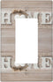 Home Wall Plate 1 Gang Single Rocker Decorative Light Switch Cover Modern Abstract Switch Plate Cover for Bedroom Kitchen Home Decor White Love...