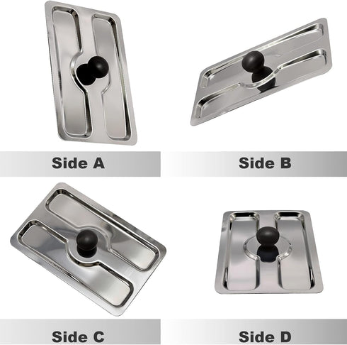 Toaster Dust Cover, Stainless Toaster Appliance Top Cover, Steel Electric Bread Maker Upper Cover for Bread Machine...