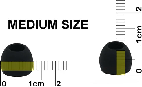 12pcs (All-B) 4S / 4M / 4L Replacement Ear Adapters Earbuds Ear Tips Set Compatible with Symphonized in Ear Earphones Headphones...