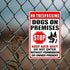 Funny Beware Of Dog Sign Warning Do Not Enter Metal Signs No Trespassing Dogs On Premises Tin Signs Dog In Yard Stop Keep Gate Closed Sign For Fen...