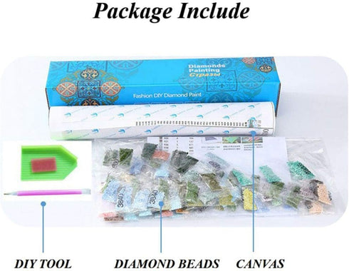 SUKIMI 5D DIY Diamond Art Painting 12X16 inches Full Round Drill Rhinestone Embroidery for Wall Decoration...