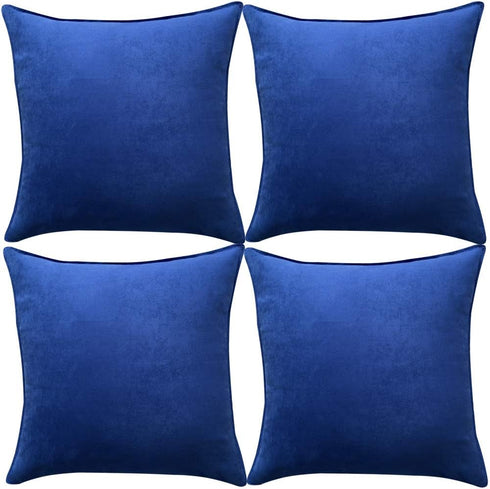 Fancy Homi 4 Packs Decorative Throw Pillow Covers 18x18 inch, Super Soft Faux Suede Square Pillow Case, Solid Cushion Cover for Couch/Sofa/Bedroom...