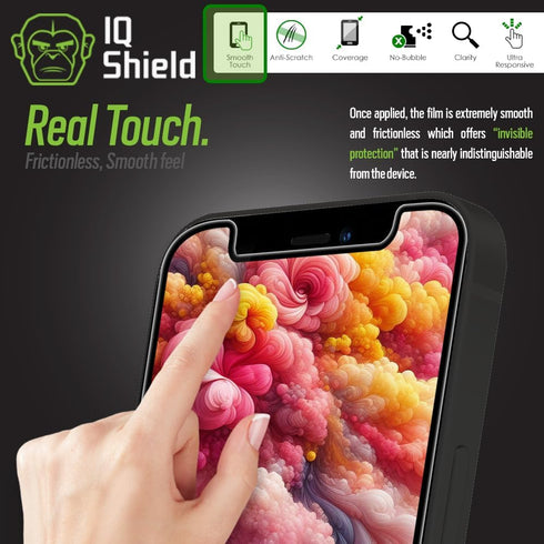 IQShield Screen Protector Compatible with Apple iPhone 13 (6.1inch, 2-Pack) Anti-Bubble Clear TPU Film...