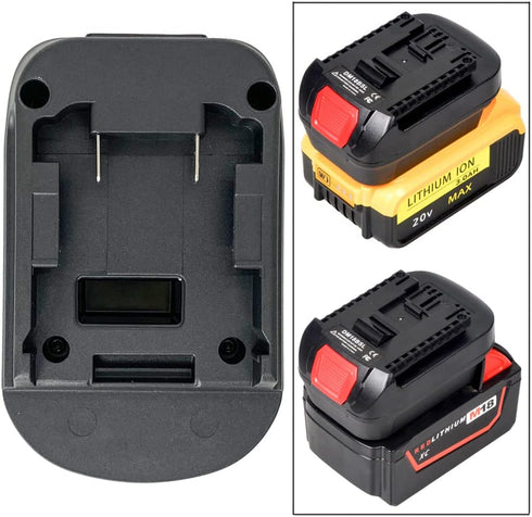 Battery Adapter for Bosch 18V Lithium-Ion Cordless Tool, Compatible with Dewalt 18V 20V Max/Milwakee M18 18V Li-ion Battery Convert to Bosch 18V C...