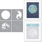 SPELLBINDERS PAPERCRAFTS, INC Spellbinders Stencil-Layered Full Moon, White...