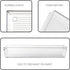 Backerysupply Clear Plastic Drawer Organizer Tray for Vanity Cabinet (12”×3”×2”?Set of 8),Storage Tray for Makeup, Kitchen Utensils, Jewelries, an...