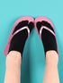 Sintege Flip Flop Socks, 4 Pairs Assorted Colors, Low Cut, Crew, Women's, Cotton, Polyester, Spandex...