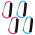 4 Pack Large Carabiner 5.5" D Style Click and Carry Bag Carrier Stroller Hooks(Light Blue and Rose red)...