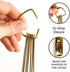 2LB Depot Gold Measuring Cup Set - 7pc Stainless Steel, Narrow Long Handle Design Fits Spice Jars - Leveler Included...