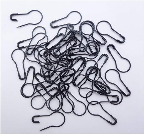 1000Pcs Metal Black Safety Pins/Bulb Pin/Gourd Pin/Calabash Pin for Clothing Crafting and DIY Home Accessories, Suitable for The Tailor...