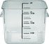 Rubbermaid Commercial Products, Space Saving Square Food Storage Container, 6 Quart, Clear, for Kitchen/Sous Vide/Meal Prep...