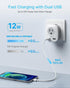 Italy Travel Plug Adapter, VINTAR US to Italy Power Adapter with 2 American Outlets, 3 USB and 1 USB-C Ports, 6 in 1 Type L Plug Adapter for USA t...