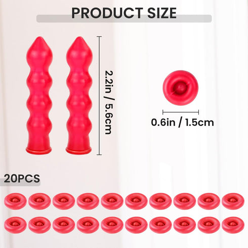 Caulk Cap Caulk Saver Cap, Universal Fit Caulk Tube Latex Sealing Caps for Sealing and Preserving, Caulk Saver Sealer Caps for Caulk, Silicone, Ro...