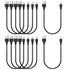 Mini USB Cable 1ft 10-Pack Bulk, Short Mini-B Charger Cord Black...
