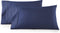 HC Collection King Pillow Cases Set of 2- Microfiber, Extra Soft Pillowcases - Easy Care & Machine Washable - Navy...