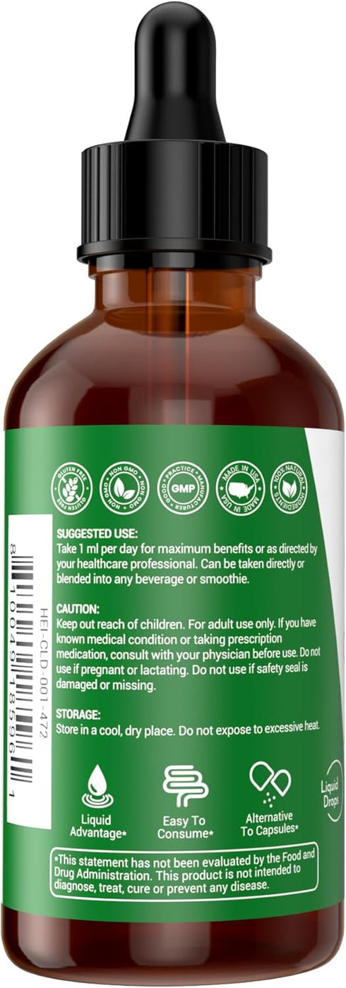 Heivy Chlorophyll Liquid Drops, Internal Deodorizer, Detox & Cleanse, Powerful Antioxidant, Support Overall Health, 100% Natural and Gluten Free, ...