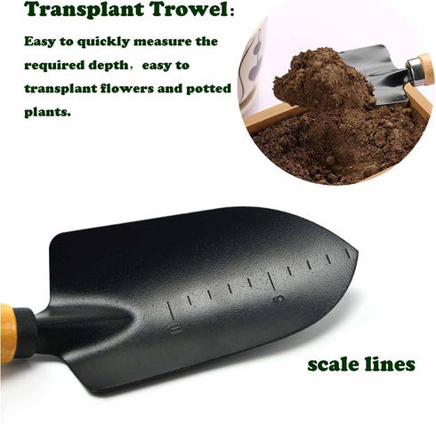 Garden Tools Set-Garden Trowel, Large Succulent Plant Transplant Trowel Set,3 Piece Large Premium Gardening Hand Kit,1 Narrow Shovel,1 Wide Shovel...