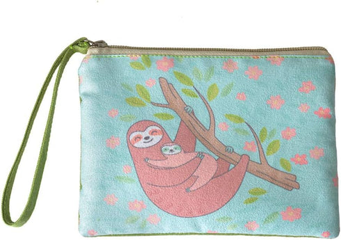 Rantanto Small Cute Cash Coin Purse, Canvas Change Purse, Kawaii Coin Pouch With Handle Christmas Gift For Women Teenager Girls (BG0002 Sloth)...