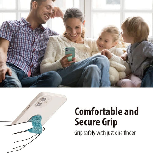 Momostick Flatstick, Cell Phone Finger Grip Strap Holder for Hand, Cell Phone Stand, New Slim Finger Loop Selfie Grip Compatible with Most Smartph...
