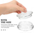 Luxshiny 2pcs Glass Teapot Replacement Lids:Tea Cup Covers, Teapot Covers, Teapot Lid Replacement, Clear Tea Kettle Lids Lids, Glass Teapot Access...