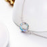 AOBOCO S925 Sterling Silver Crystal Bracelet for Women, Sparkling Circle-round Crystal Bracelet Gifts...
