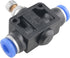 4PCS Air Flow Control Valve 6mm with Push-in Pneumatic Plastic Connector Rotatable PU Straight-through Throttle Speed Control Plate Elbow Manual V...