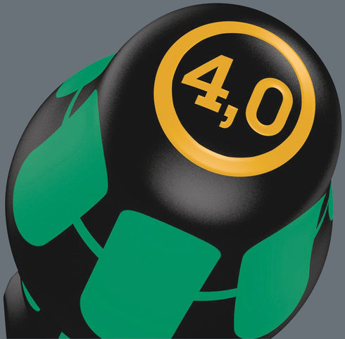 Wera 05110005001 Kraftform Plus 335 Slotted Screwdriver, 4mm Head, 6" Blade Length...