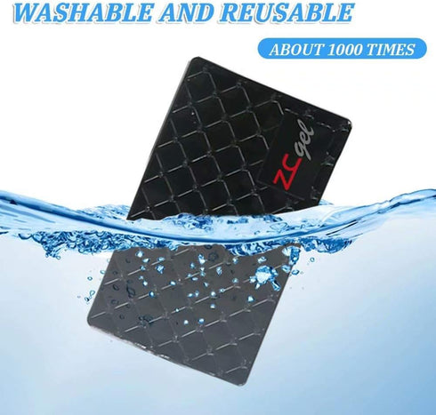 Sticky Dash Pad (4 Pack), Removable and Traceless Car Dashboard Mat with Heat Resistant, Sticky Non-Slip Dashboard Gel Pad for Cell Phone, Sunglas...