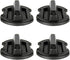 4Pcs Floor Drain Plug Twist Trap Seal for 2014-2018 Polaris RZR 1000 900 XP Turbo Models...