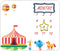 Circus Top Tent Baby Monthly Milestone Blanket, 48x40in Animal Show Hot Air Balloon Blanket Soft Flannel for Newborn Baby Shower, New Mom Gift Bab...