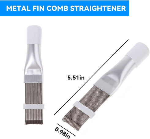 5Pcs Air Conditioner Condenser Fin Comb,Radiator Comb Tool Condenser Coil Ac Fin Comb Straightener,for Refrigerators,Automobiles,Evaporators,Compu...