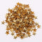 Beadsland Hotfix Iron On, Flat Back Stars Studs - 1/4" Flatback Glue on Studs 300pcs (Gold, 10x10mm)...