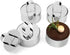 Uncle Jack Professional Stainless Steel Round Food Tower Presentation Cooking Rings with Food Press(Round Forms 4 Sets)...