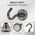 Neosmuk Magnetic Hooks, 27 lb+ Heavy Duty Earth Magnets with Hook for Refrigerator, Extra Strong Cruise Hook for Hanging, Magnetic Hanger for Cabi...