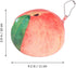 SUPVOX Coin Pouch with Keychain Cute Juicy Peach Fruit Shape Soft Plush Coin Purse Change Cash Bag Zipper Small Purse Wallets for Women Girls...