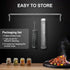 AYZA,Pellet Smoker Tube -12inchStainless Steel BBQ Wood Pellet for ColdHot Smoking,Works with All Grill or Smokers,Ideal Smoking Cheese,Fish,Beef,...