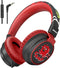Kids Headphones Volume Limited 85/110dB for Over-Ear Foldable Sound Protection Headset with Mic Inline AUX 3.5mm Cord for Child School Travel Tabl...