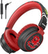 Kids Headphones Volume Limited 85/110dB for Over-Ear Foldable Sound Protection Headset with Mic Inline AUX 3.5mm Cord for Child School Travel Tabl...