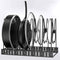 Pot Rack Organizer, 3 DIY Methods, Height and Position are Adjustable - 8 Pots Holder, Metal Kitchen Cabinet Pantry Pot Pan Lid Holder (BLACK)...