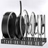 Pot Rack Organizer, 3 DIY Methods, Height and Position are Adjustable - 8 Pots Holder, Metal Kitchen Cabinet Pantry Pot Pan Lid Holder (BLACK)...