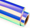 GIRAFVINYL Vista Blue Holographic Opal Vinyl - 12 Inch X 6 Feet Blue Vinyl Permanent for Home Decoration, Opal Hyacinth Blue...