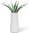 VanEnjoy 7" High Desktop Minimalist White Ceramic Vases Home Office Decoration Frosting Finish Vase...
