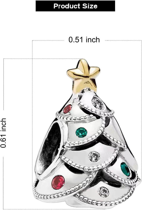 Santa Claus Xmas Halloween Charms for Bracelet Necklace 925 Sterling Silver Charms for Women...