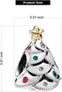 Santa Claus Xmas Halloween Charms for Bracelet Necklace 925 Sterling Silver Charms for Women...