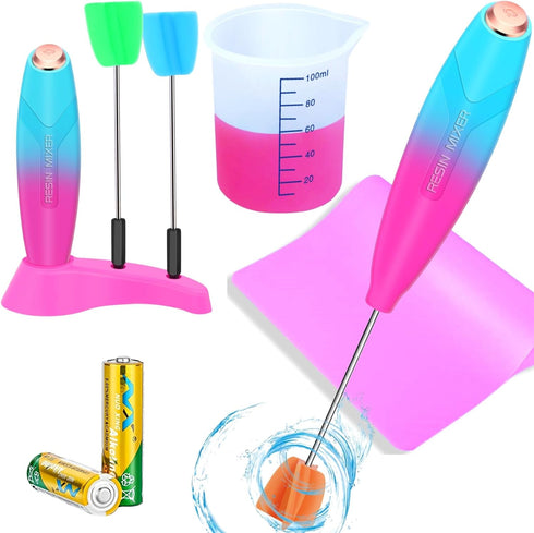 Epoxy Resin Mixer,Paint Mixer,Electric Stirrer Resin Mixer for Minimizing Bubbles, Epoxy Resin Mixer, Resin Stirrer for Resin, Silicone Mixing, DI...