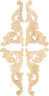MUXSAM Wood Carved Appliques Onlays, 1-Pair Unpainted Small Wooden Carvings Decals Corner Decorative Plaques for Mirrors Walls Doors Bed Fireplace...