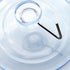 20Pcs Clear Suction Cups with Hooks PVC Plastic Transparent Sucker Hanger Industrial Hooks for Daily Home Decoration and Organization,Storage and ...