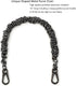 Unique Metal Bag Chains Purse Handles Shoulder Strap Replacement Accessories Charms for Handbags(Black 16 Inch)...